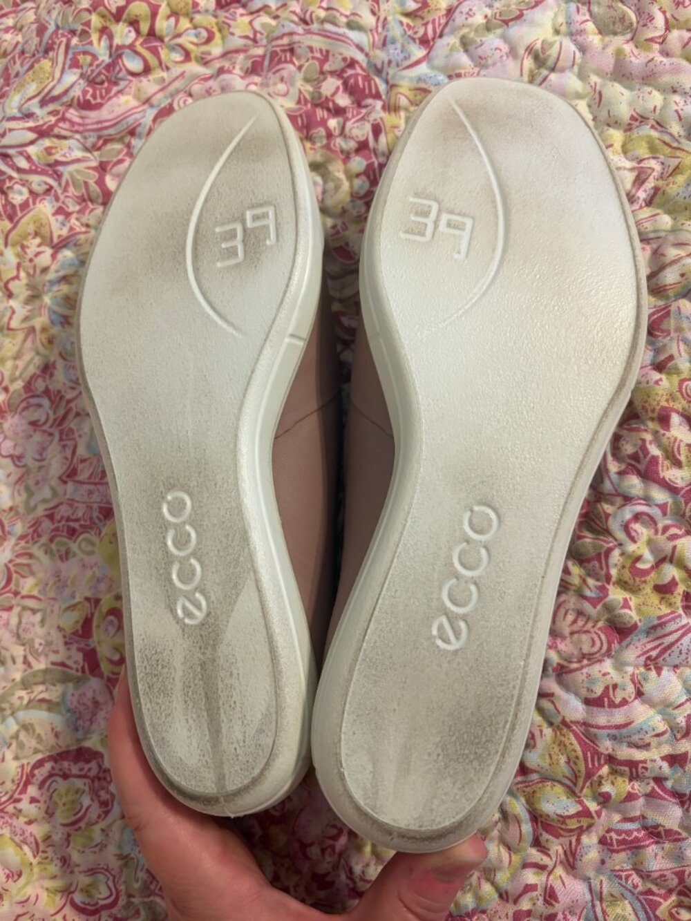 Ecco Women's Simpil Woodrose Pink Leather Espadrille Loafers, size US8-8.5-EU39 - Picture 8 of 15